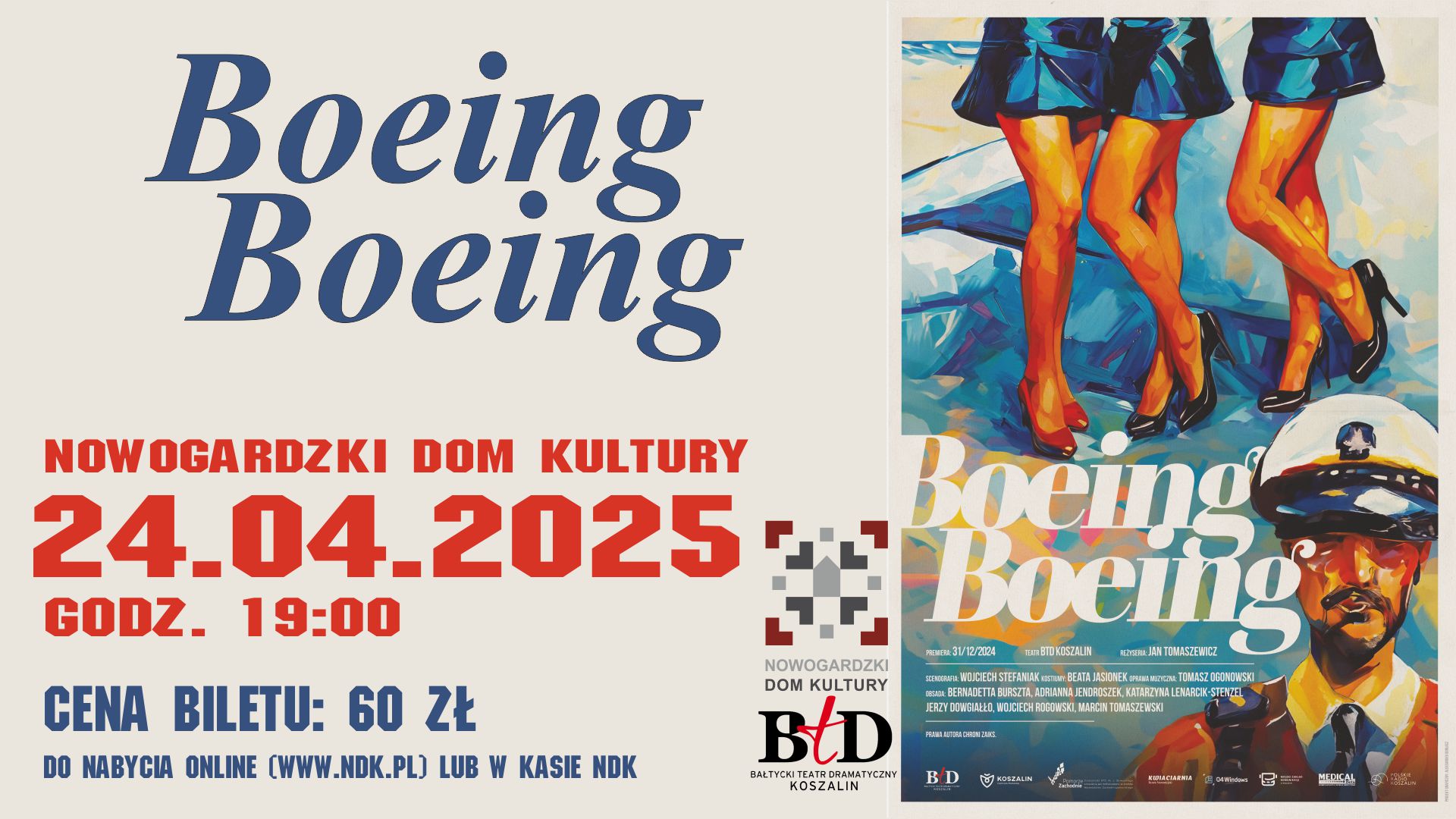 TEATR | Boeing Boeing, komediowy hit teatralny w gwiazdorskiej obsadzie...